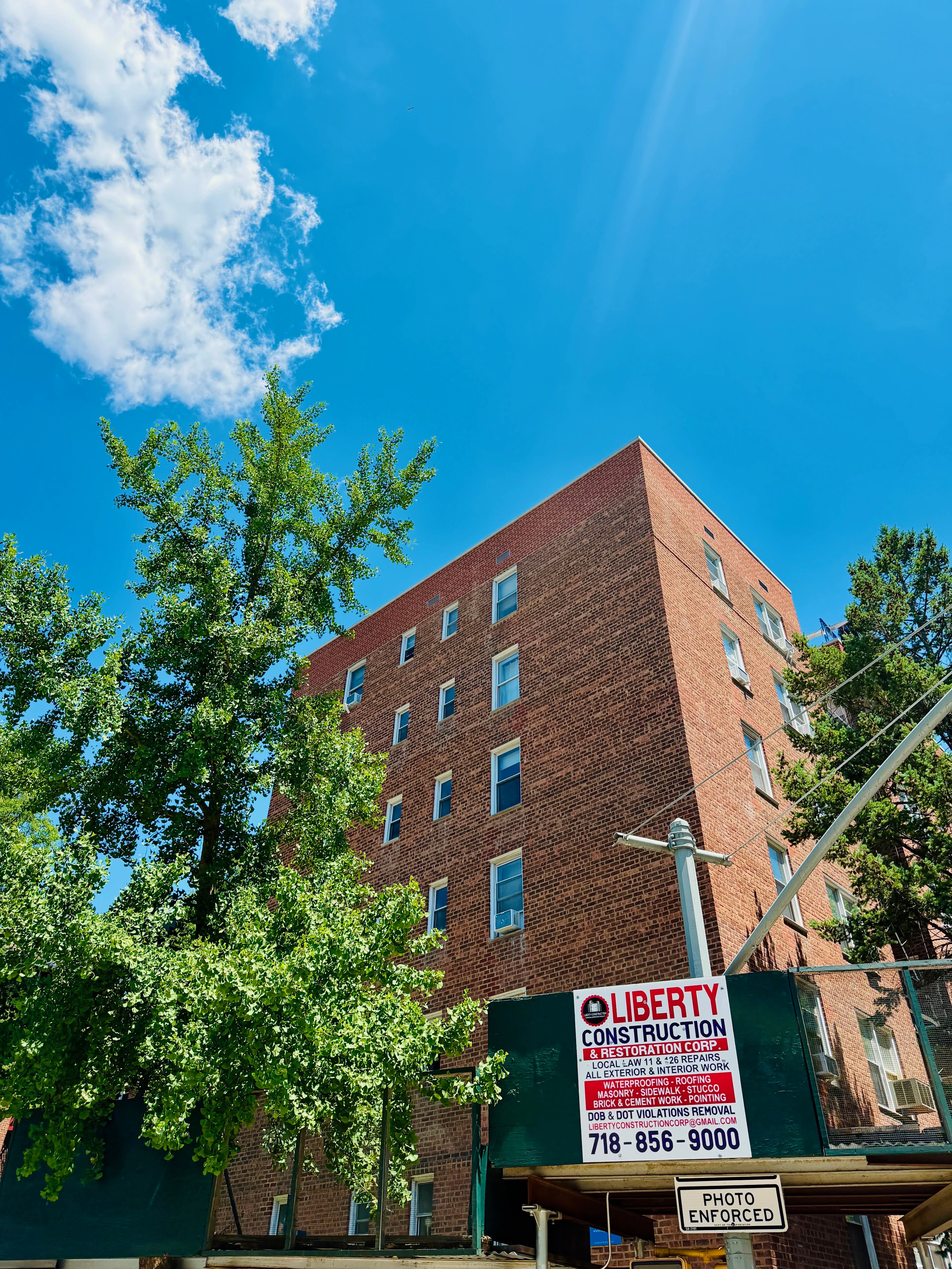 Parapet reconstruction, Forest Hills Queens